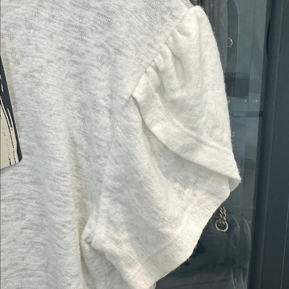 LNA Ivory Short Sleeve slub Tee - Picture 3 of 5